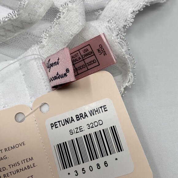 Agent Provocateur Petunia White Bra 32DD NWT - Picture 10 of 10